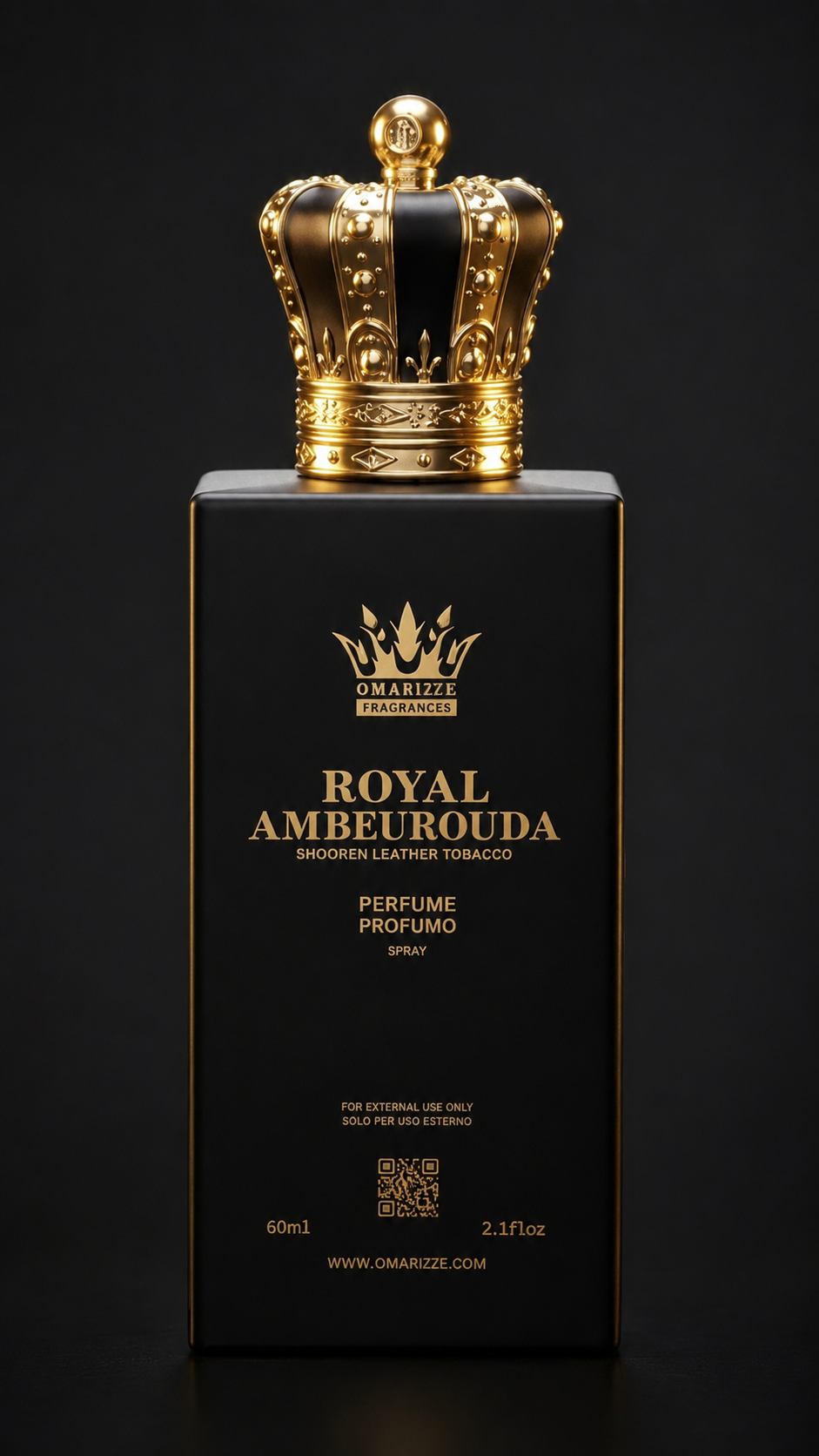 Omarize Royal Amberouda 60ml perfume bottle and box